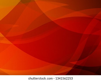 Vector red wavy wave abstract swoosh background. Wavy waves banner color line for web banner. 
