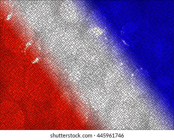 vector red white and blue shapes