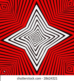 vector - red and white geometry