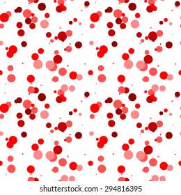 vector red white seamless pattern in the style of the 50-s