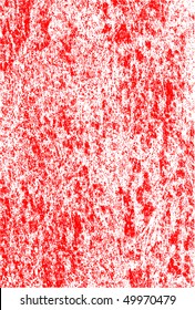 Vector red and white spotted marbled grunge texture.