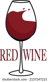 Vector Red Wine Wine Glass Logos Stock Vector (Royalty Free) 2137247215 ...