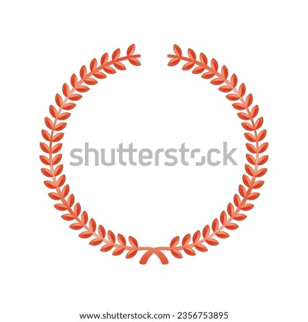 Vector redolive foliage branches decorative ornament frame.