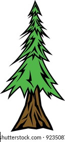 Vector Redwood Tree