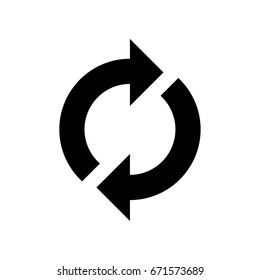 Vector refresh icon. Repeat. Recycle. Cycle.