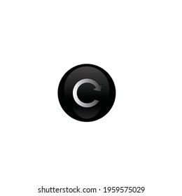 Vector Refresh Symbol on white background
