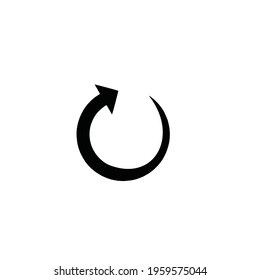 Vector Refresh Symbol on white background