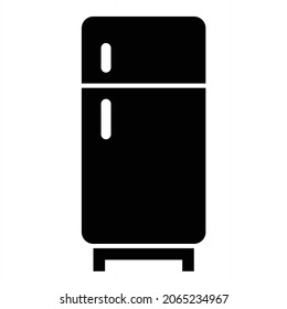 Vector Refrigerator Glyph Icon Design
