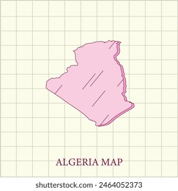 Mapa de las regiones de Vector de Argelia