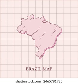 vector regions map of brazil