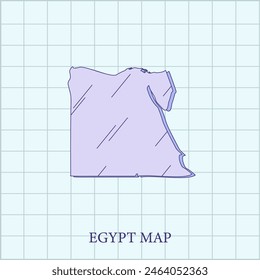 vector regions map of Egypt