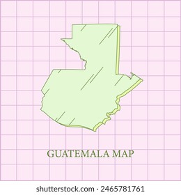 Landkarte der Vektorgrafik Guatemala