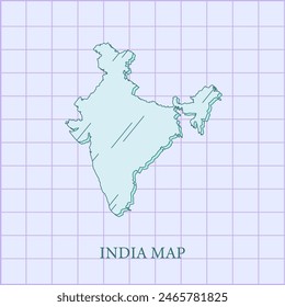 vector regions map of india