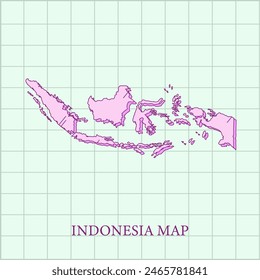 Vector regiones mapa de indonesia