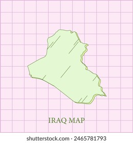 vector regions map of iraq