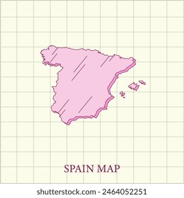 vector regions map of Spain