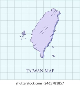 mapa de regiones de Vector de taiwán