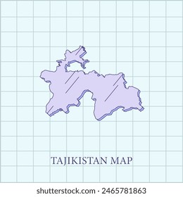 vector regions map of tajikistan