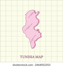 Vektorgrafik der Regionen Tunesiens