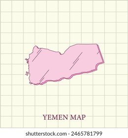 vector regions map of yemen