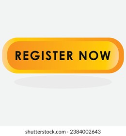 Vector register now icon in flat style registration vector illustration 