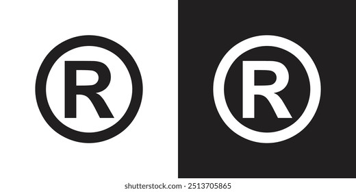 Símbolo de Marca Registrada Vetor Preto-e-Branco