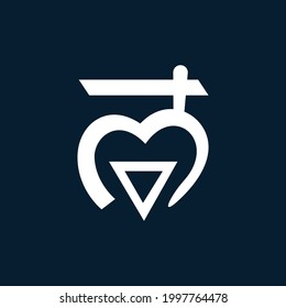 Vector reiki speritual chakra icon: muladhara. Om meditation sign, tattoo yoga symbol on a dark blue background