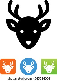 Vector Reindeer Head Icon