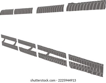 vector of reinforcing steel for steel for building construction