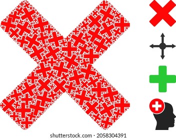 El fractal transversal de rechazo vectorial se compone de partes cruzadas de rechazo recursivo aleatorizadas. Combinación recursiva de cruz de rechazo.