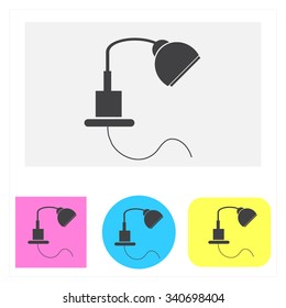 Vector related to Lamp icons for,advertise Web sites and print