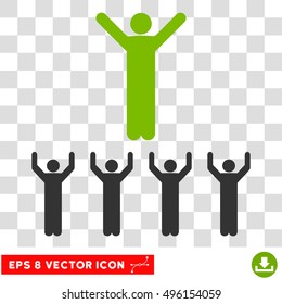 Vector Religion EPS vector pictogram. Illustration style is flat iconic bicolor eco green and gray symbol on a transparent background.