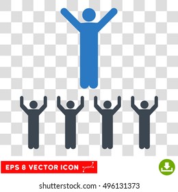 Vector Religion EPS vector pictograph. Illustration style is flat iconic bicolor smooth blue symbol on a transparent background.