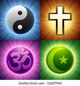 Vector Religion Symbols