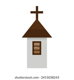 Vector religious church icon flat illustration of religious church vector icon for web.
