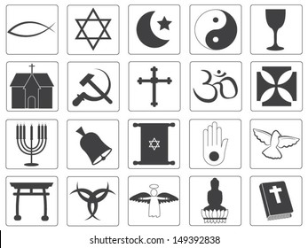 Vector Religious Icons Collection