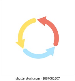 vector reload arrows on white background. Vector