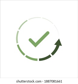 vector reload arrows on white background. Vector
