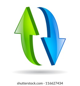 Vector reload glossy icon