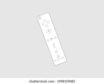vector remote control game with simple style