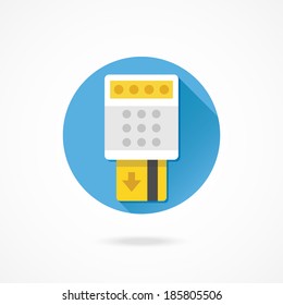 Vector Remove Credit Card from Terminal Icon