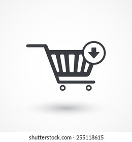 Vector Remove from Shopping Cart Icon