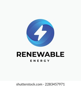 vector renewable energy logo design