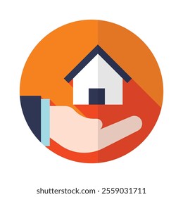 Vector Rent or buy Home Icon single