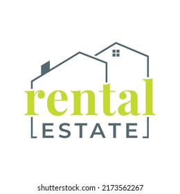 Vector rental estate logo design