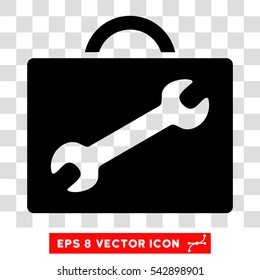 Vector Repair Equipment EPS vector icon. Illustration style is flat iconic black symbol on a transparent background.
