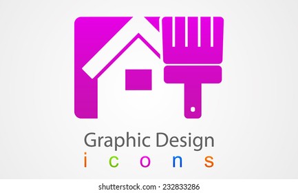 Vector repair graphic design house