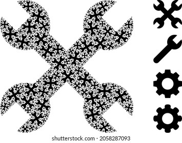 Vector repair spanners composition is made with repeating recursive repair spanners items. Recursion composition of repair spanners.