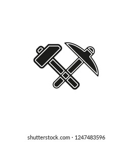 vector repair tool symbol - carpentry work equipment - industrial tool