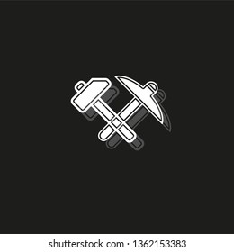 vector repair tool symbol - carpentry work equipment - industrial tool
